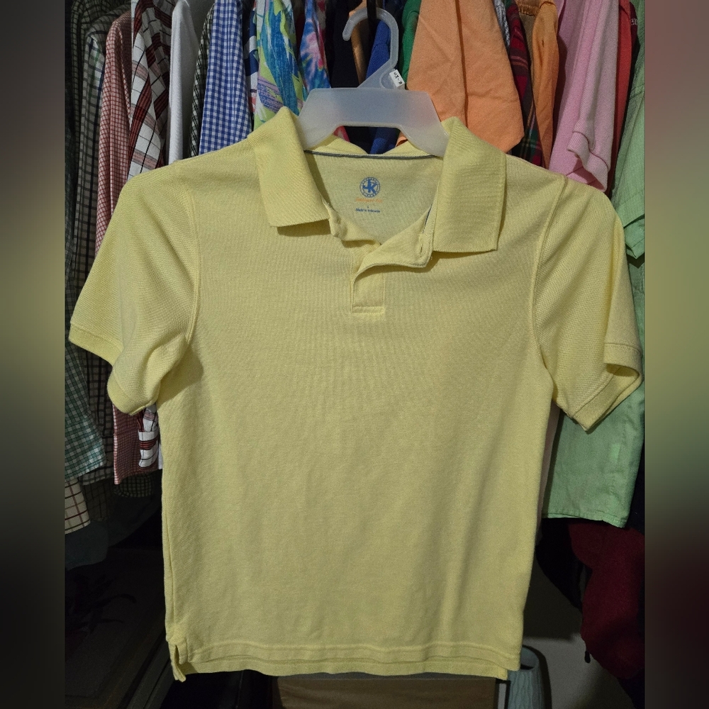 Boys J. Khaki Light Yellow Kids Polo Shirt